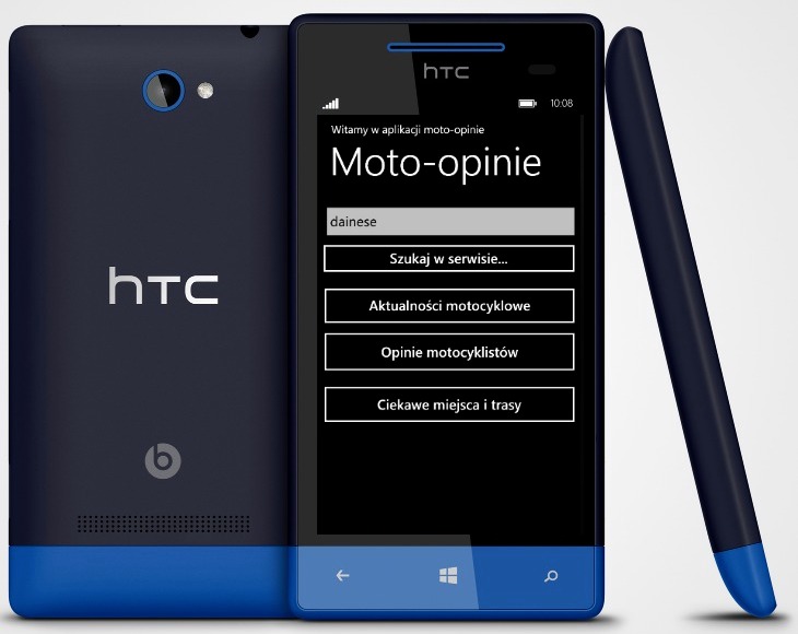 Motocyklowa aplikacja mobilna dla Windows Phone - Moto-Opinie