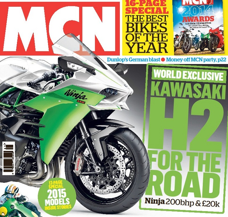 Kawasaki Ninja H2 - okładka MCN