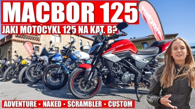 Jaki motocykl 125 na kategorię. B? Test 5 modeli Macbor: adventure, naked, scrambler i custom