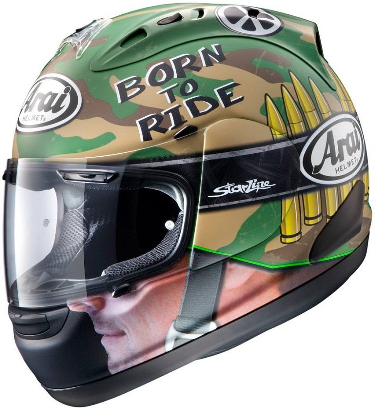 Arai RX-7GP Hayden Peace