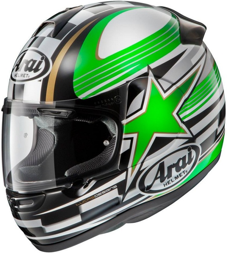 Arai Axces II Starflag Green