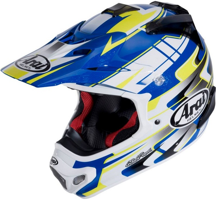 Arai MX-V Tip Yellow Blue